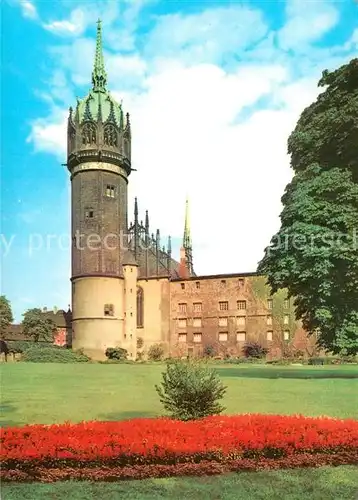 AK / Ansichtskarte Wittenberg Lutherstadt Schloss mit Schlosskirche Kat. Wittenberg