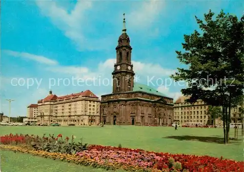 AK / Ansichtskarte Dresden Kreuzkirche am Altmarkt  Kat. Dresden Elbe