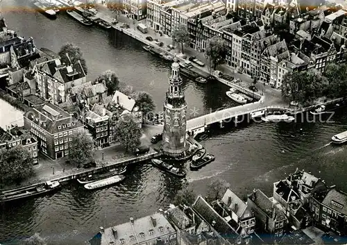 AK / Ansichtskarte Amsterdam Niederlande Montelbaanstoren Fliegeraufnahme Kat. Amsterdam