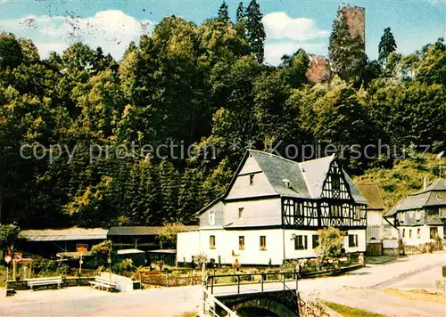 AK / Ansichtskarte Hoehr Grenzhausen Gasthaus Pension Zur Burg Grenzau Kat. Hoehr Grenzhausen