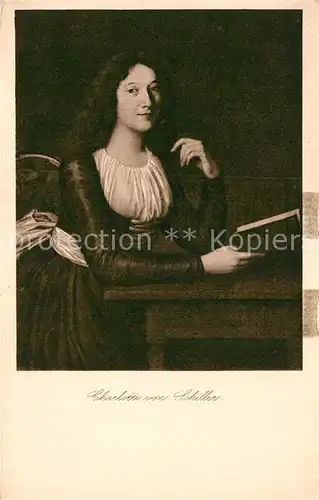AK / Ansichtskarte Schiller Friedrich Charlotte von Schiller  Kat. Dichter