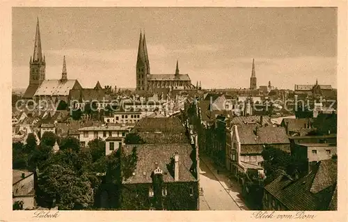 AK / Ansichtskarte Luebeck Blick vom Dom Kat. Luebeck