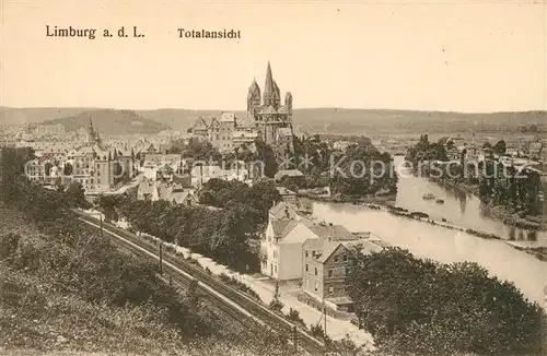 AK / Ansichtskarte Limburg Lahn Lahnpartie und Dom Kat. Limburg a.d. Lahn