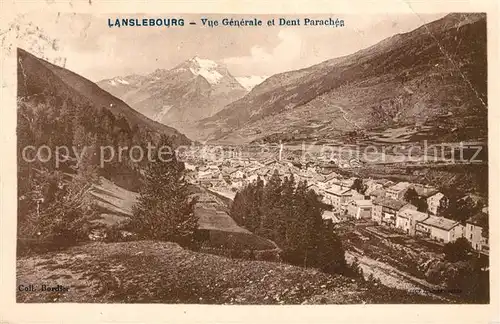 AK / Ansichtskarte Lanslebourg Mont Cenis Vue generale et la Dent Parrachee Alpes Kat. Lanslebourg Mont Cenis