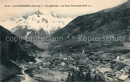 AK / Ansichtskarte Lanslebourg Mont Cenis Vue generale et la Dent Parrachee Alpes Kat. Lanslebourg Mont Cenis