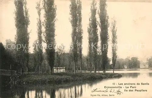 AK / Ansichtskarte Ermenonville Le Parc Ile des Peupliers Kat. Ermenonville