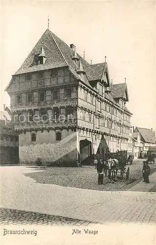 AK / Ansichtskarte Braunschweig Alte Waage Historisches Gebaeude Kat. Braunschweig