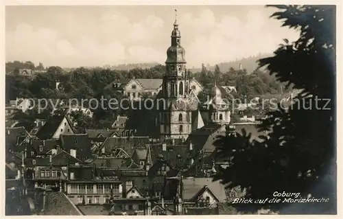 AK / Ansichtskarte Coburg Blick auf Moritzkirche Kat. Coburg