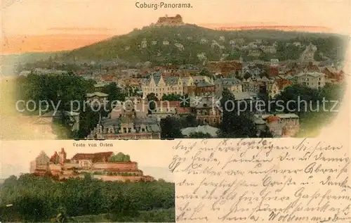 AK / Ansichtskarte Coburg Panorama mit Blick zur Veste Kat. Coburg