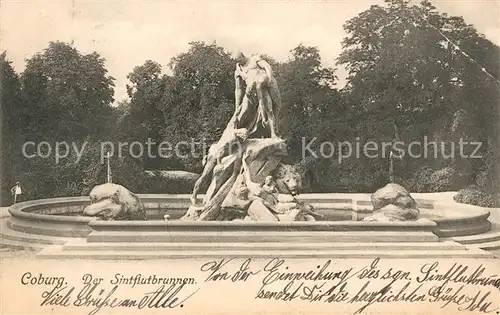 AK / Ansichtskarte Coburg Sintflutbrunnen Kat. Coburg