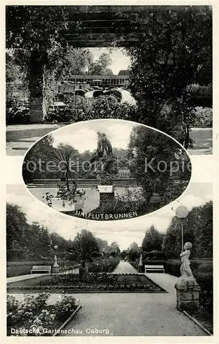 AK / Ansichtskarte Coburg Deutsche Gartenschau Sintflutbrunnen Kat. Coburg