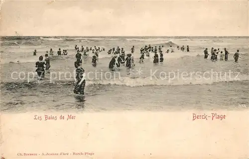 AK / Ansichtskarte Berck Plage Les Bains de Mer