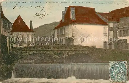 AK / Ansichtskarte Salies de Bearn Cascade du Saleys Pont de la Lune Kat. Salies de Bearn