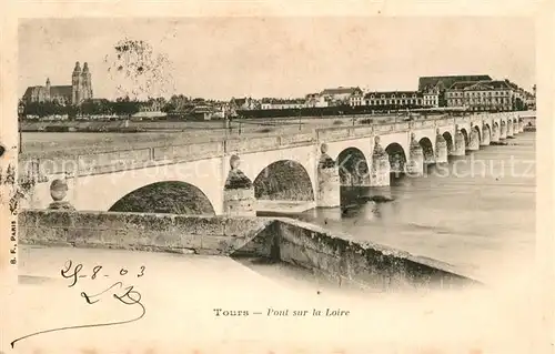 AK / Ansichtskarte Tours Indre et Loire Pont sur la Loire Kat. Tours