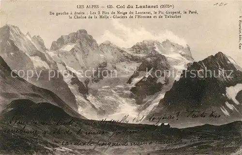 AK / Ansichtskarte Col du Lautaret Panorama des Alpes Kat. Saint Vincent les Forts