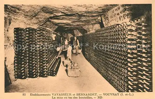 AK / Ansichtskarte Vouvray Indre et Loire Etablissements Va Vasseur et Bernadet Weinkeller