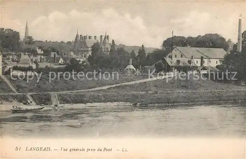 AK / Ansichtskarte Langeais Partie am Fluss Kat. Langeais