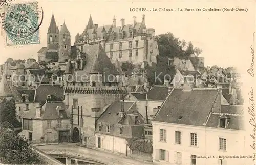 AK / Ansichtskarte Loches Indre et Loire Chateau La Porte des Cordeliers Kat. Loches