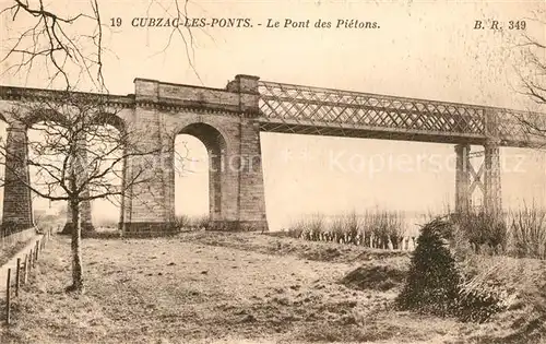 AK / Ansichtskarte Cubzac les Ponts Pont des Pietons Kat. Cubzac les Ponts