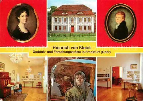 AK / Ansichtskarte Frankfurt Oder Heinrich von Kleist Kleist Ausstellungsraeume Kat. Frankfurt Oder