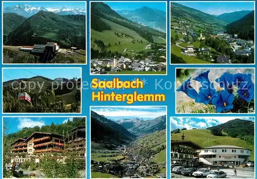 AK / Ansichtskarte Saalbach Hinterglemm Gasthof Luftseilbahn  Kat. Saalbach Hinterglemm