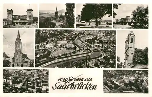 AK / Ansichtskarte Saarbruecken Teilansichten Stadtblick Kat. Saarbruecken