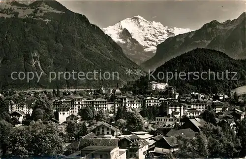 AK / Ansichtskarte Interlaken BE mit Jungfrau Kat. Interlaken