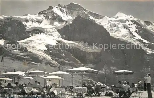 AK / Ansichtskarte Kleine Scheidegg Interlaken mit Jungfrau Kat. Kleine Scheidegg