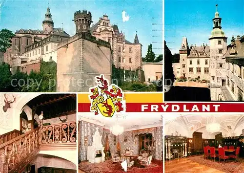 AK / Ansichtskarte Frydlant Statni hrad a zamek Frydlant Rane goticky hrad z pol Hradu pristaven renesancni zamek s kapli  Kat. Friedland