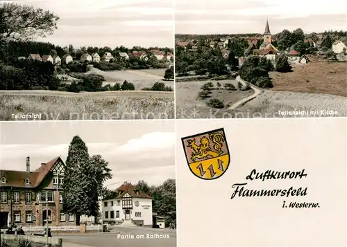AK / Ansichtskarte Flammersfeld Teilansicht Kirche Partie am Rathaus Kat. Flammersfeld