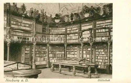 AK / Ansichtskarte Bibliothek Library Neuburg Donau  Kat. Gebaeude