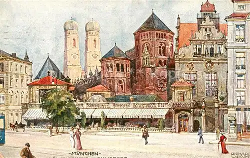AK / Ansichtskarte Wagner Richard Kuenstler Muenchen Kuenstlerhaus Synagoge  Kat. Kuenstlerkarte