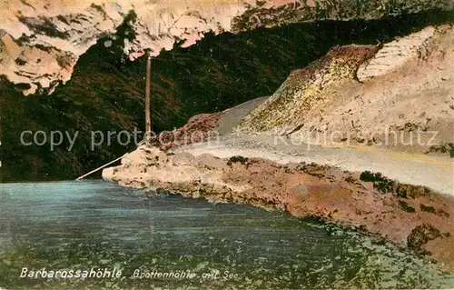 AK / Ansichtskarte Hoehlen Caves Grottes Barbarossahoehle See  Kat. Berge