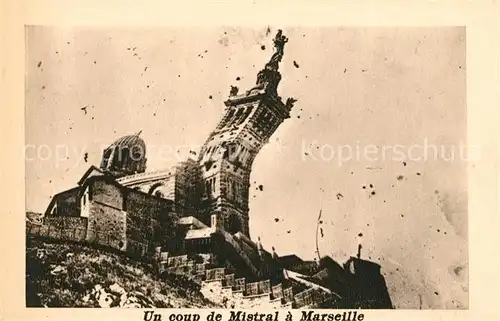 AK / Ansichtskarte Marseille Bouches du Rhone Un coup de Mistral