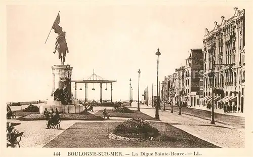 AK / Ansichtskarte Boulogne sur Mer La Digue Sainte Beuve Monument Kat. Boulogne sur Mer