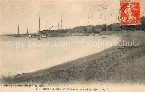 AK / Ansichtskarte Pointe de Grave Le Port Bloc Kat. Saint Laurent Medoc