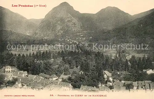 AK / Ansichtskarte Cierp Gaud Panorama avec Marignac Pyrenees Kat. Cierp Gaud