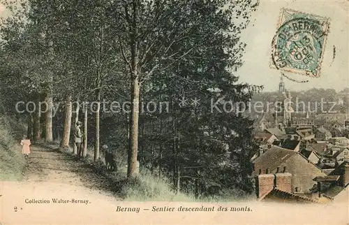 AK / Ansichtskarte Bernay Sentier descendant des Monts Kat. Bernay