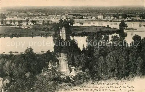 AK / Ansichtskarte Les Rosiers sur Loire Vue panoramique prise du Clocher de Saint Eusebe Kat. Les Rosiers sur Loire