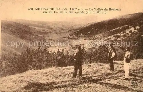 AK / Ansichtskarte Mont Aigoual Vallee du Bonheur vue du Col de la Serreyrede Kat. Saint Sauveur Camprieu