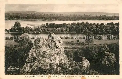 AK / Ansichtskarte La Possonniere Rochers au bord de la Loire Kat. La Possonniere
