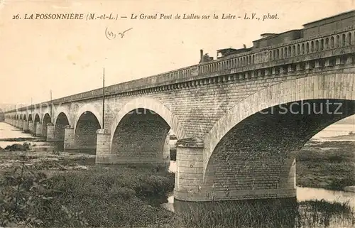 AK / Ansichtskarte La Possonniere Grand Pont de Lalleu sur la Loire Kat. La Possonniere