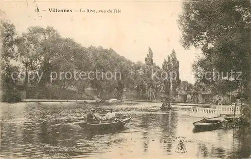 AK / Ansichtskarte Villennes sur Seine La Rive vue de l Ile Kat. Villennes sur Seine