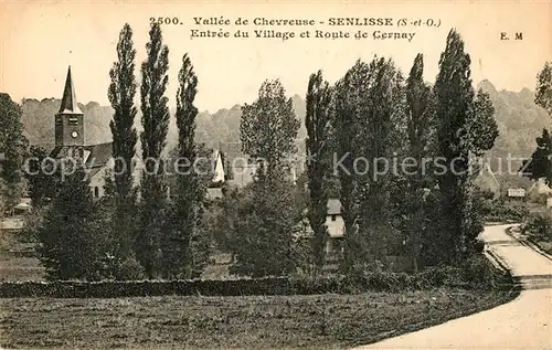 AK / Ansichtskarte Senlisse Entree du Village et Route de Cernay Vallee de Chevreuse Kat. Senlisse