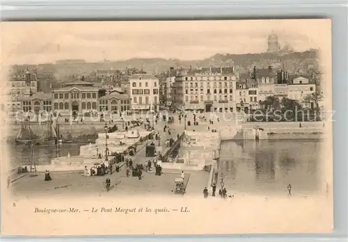 AK / Ansichtskarte Boulogne sur Mer Le Pont Marguet et les quais Kat. Boulogne sur Mer