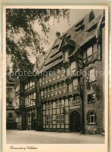 AK / Ansichtskarte Braunschweig Gildehaus Fachwerkhaus 16. Jhdt. Kat. Braunschweig