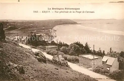 AK / Ansichtskarte Erquy Vue de la Plage de Caroual Kat. Erquy