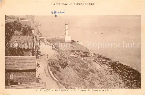 AK / Ansichtskarte Saint Brieuc Cotes d Armor Le Chemin du Phare Kat. Saint Brieuc