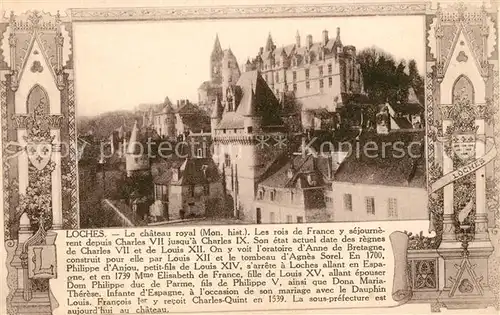 AK / Ansichtskarte Loches Indre et Loire Chateau Royal Kat. Loches