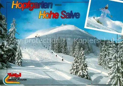 AK / Ansichtskarte Hopfgarten Brixental Hohe Salve Ski Kat. Hopfgarten im Brixental